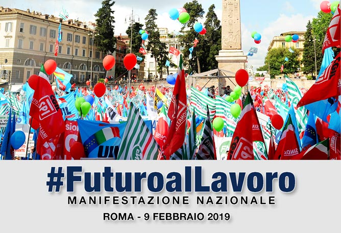 Cgil, Cisl, Uil: 9 febbraio manifestazione nazionale unitaria a Piazza San Giovanni