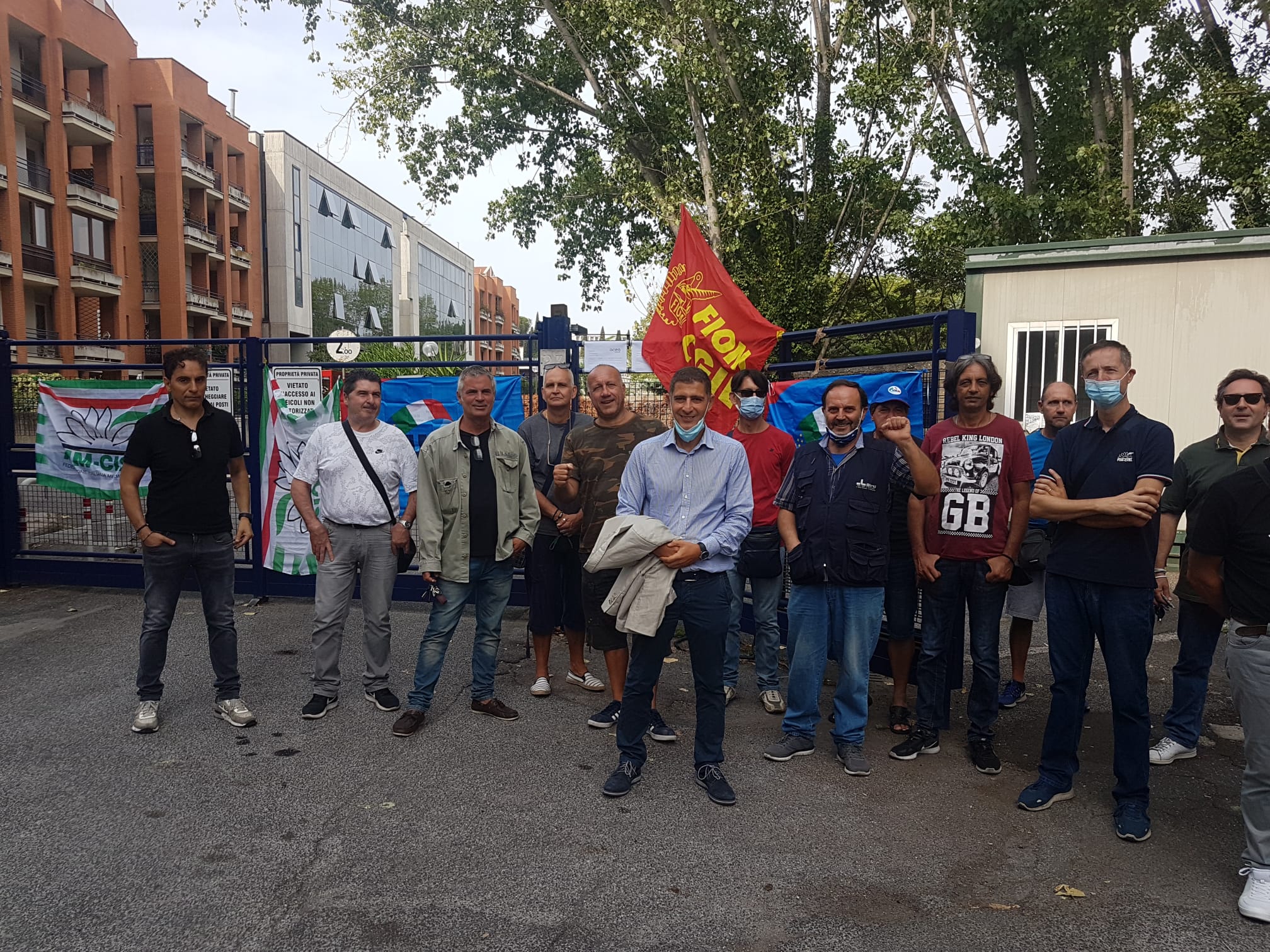 PRESIDIO LAVORATORI SIRTI DAVANTI ALLA ITL DI ROMA