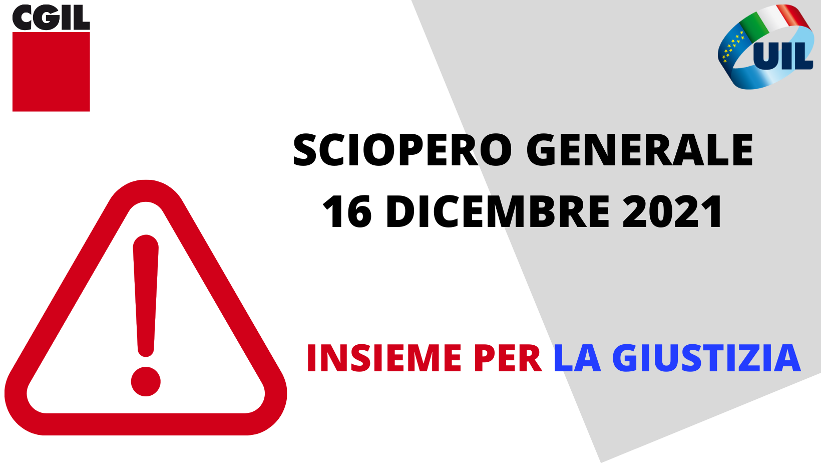 Sciopero Generale 16 Dicembre 2021