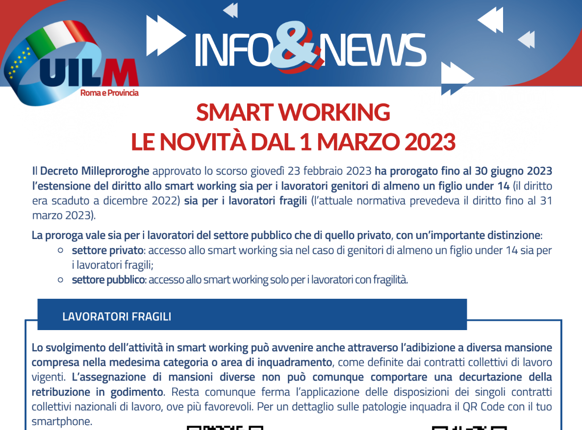 SMART WORKING: LE NOVITÀ DAL 1 MARZO 2023