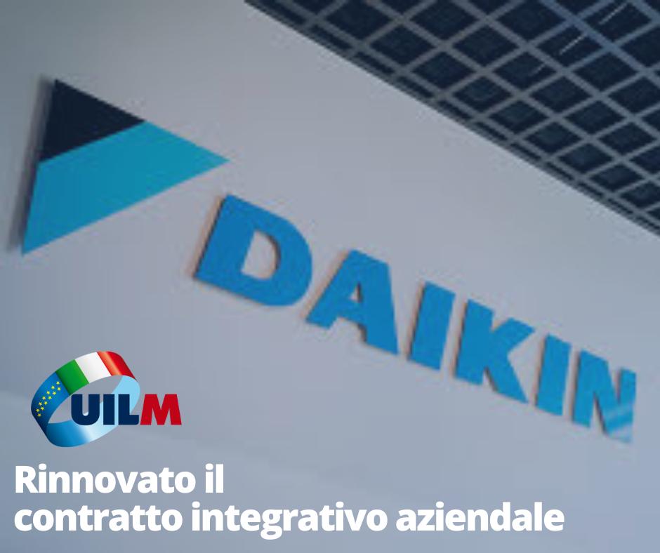 Rinnovato il contratto integrativo aziendale della Daikin applied europe di Ariccia.