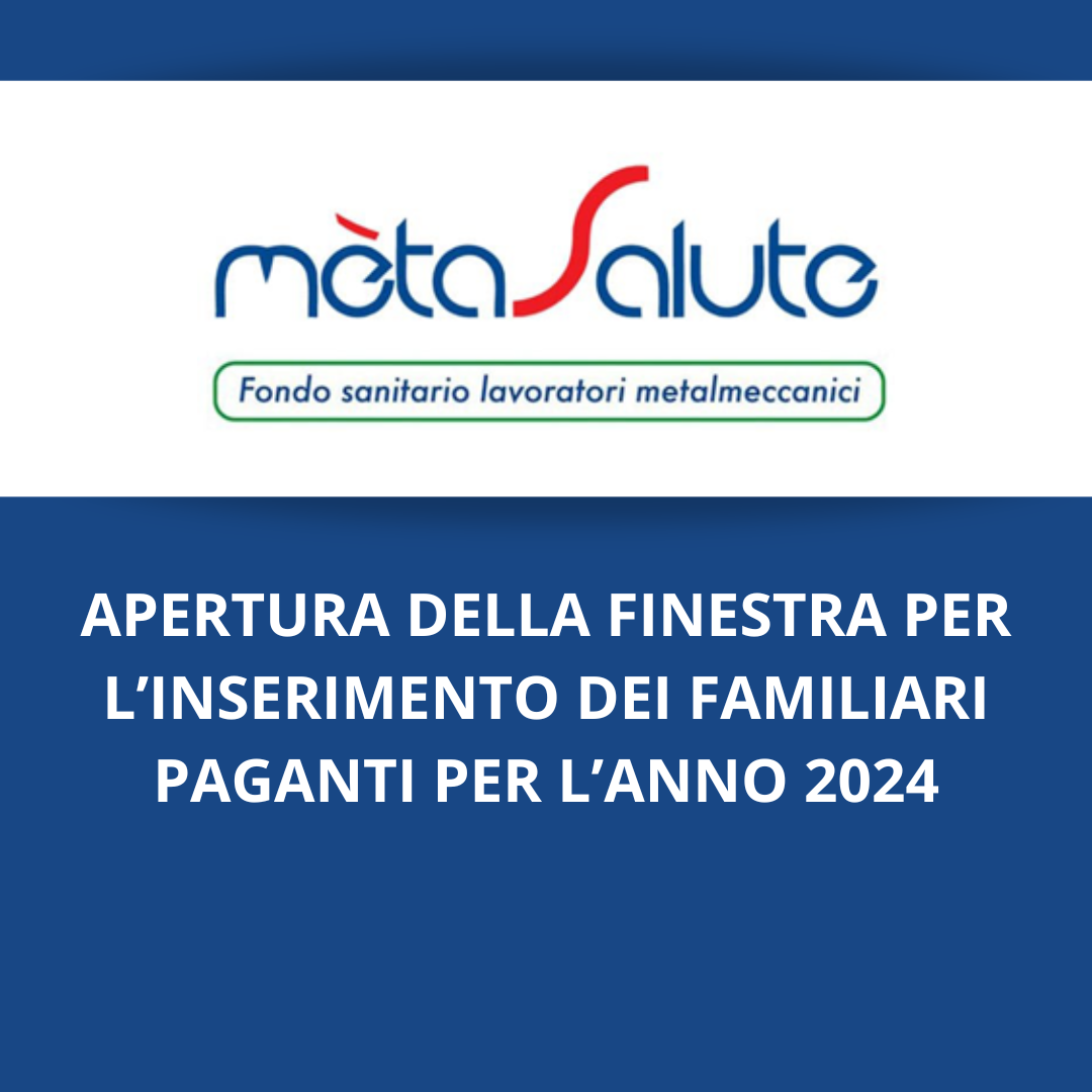 APERTURA FINESTRA ANNUALE PER INSERIMENTO FAMILIARI NON A CARICO • Uilm
