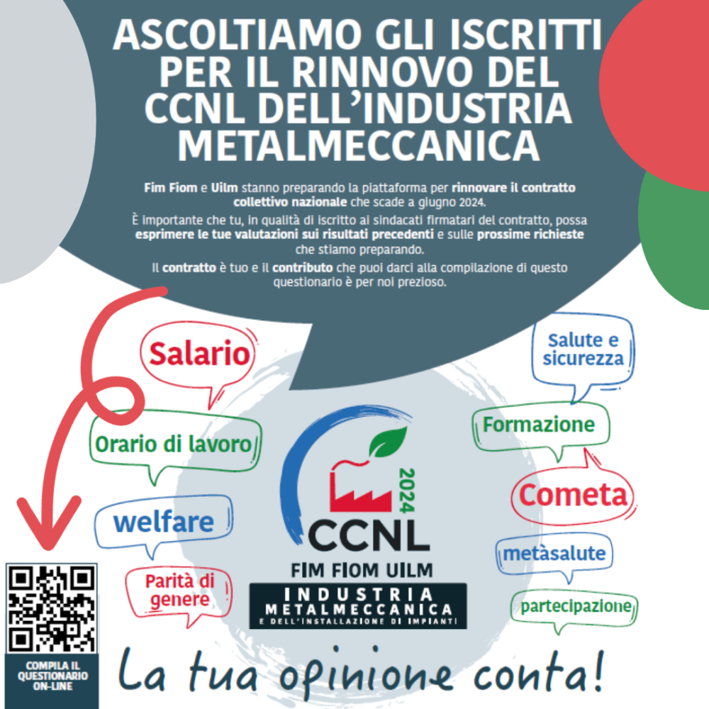 QUESTIONARIO PIATTAFORMA RINNOVO CCNL