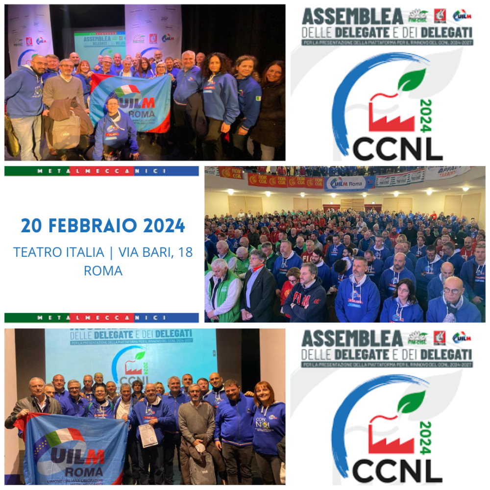 Assemblea delle delegate e dei delegati per la presentazione della piattaforma per il rinnovo del CCNL 2024-2027