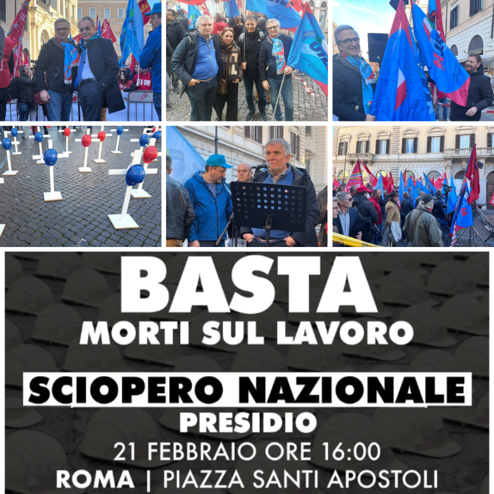BASTA MORTI SUL LAVORO – Sciopero nazionale di 2 ore il 20/02/2024