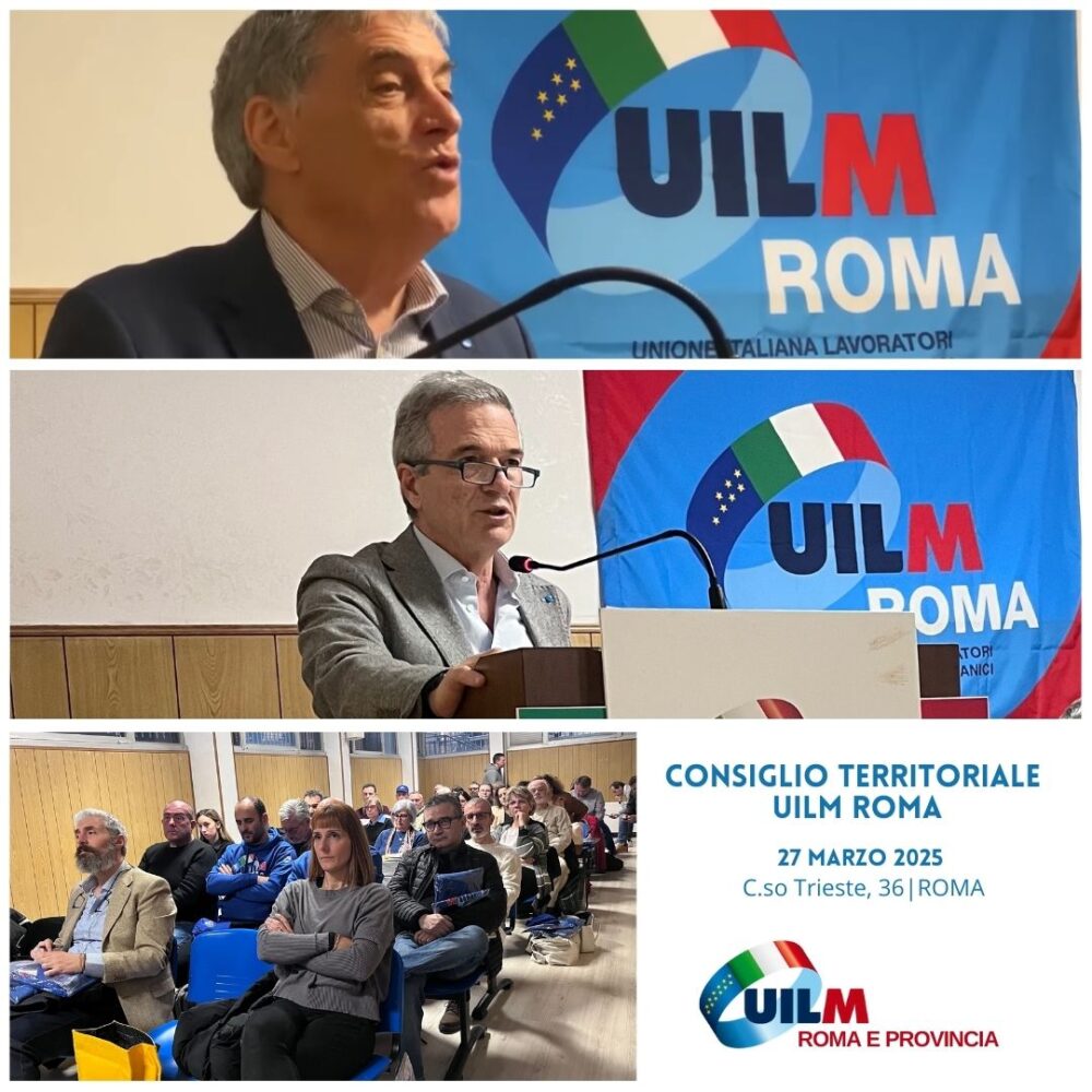 27/03/2025 – CONSIGLIO TERRITORIALE UILM ROMA
